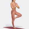 Adidas Yoga Essentials High Waist Fitness Leggings SS23 Women Bottoms Rock-Heather-Brown IC8310