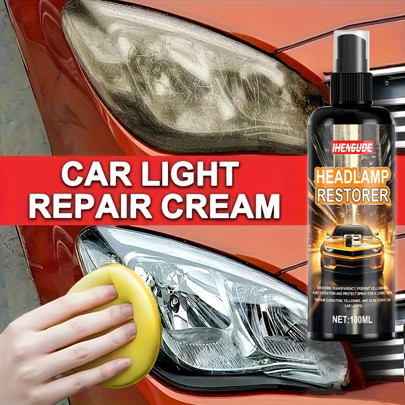 High-Intensity Car Light Restoration Kit - Restores Clarity, Prevents Yellowing and Oxidation, Long-Lasting Protective Spray, Repair