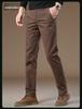 Herren 2025 Neue Herbst Slim Graue Freizeithose - High-End, Business Straight Fit, Plus Samt und Verdickt