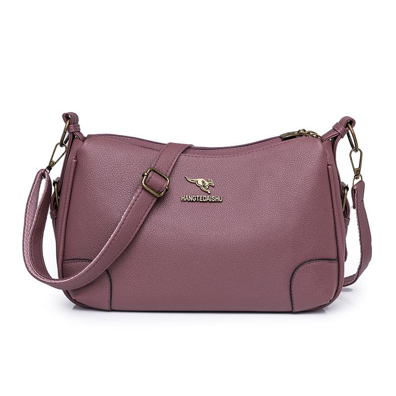 Solid Color Shoulder Bag Women's Bag Large Capacity Small Square Bag Commuter Crossbody Bag