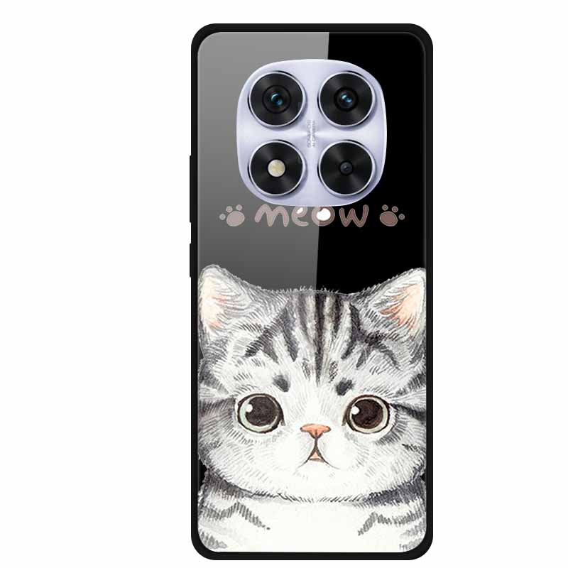 Glass Back Cover For Redmi Note 14 Note14 Pro 4G Case Tempered Glass Case For Xiaomi Redmi Note 14 Pro 5G Phone Case Soft Bumper