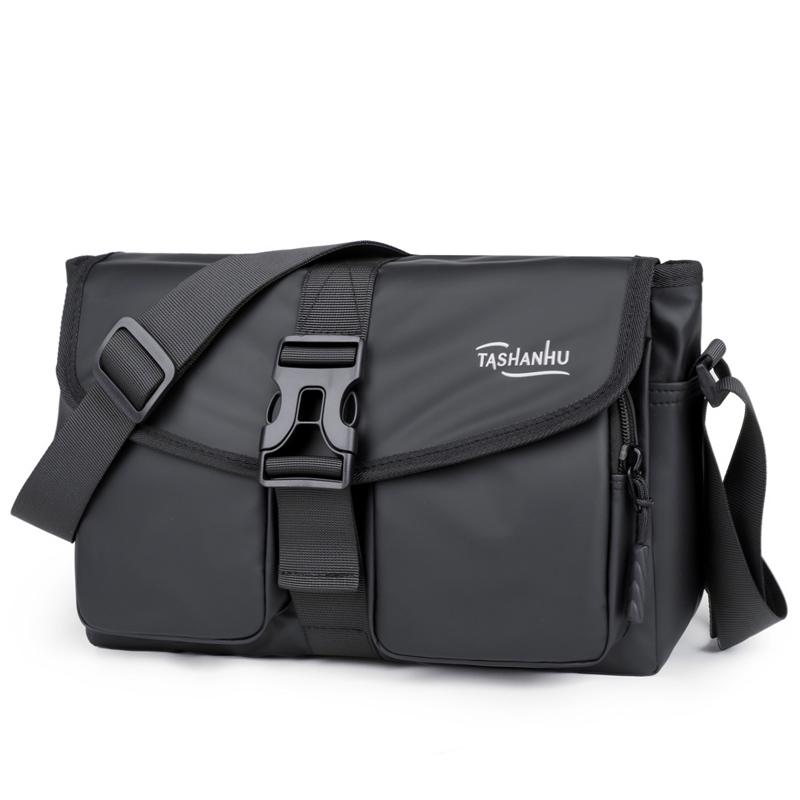 

Сумка мужская для поездок большой вместимости, уличная многофункциональная водонепроницаемая сумка через плечо из Оксфорда чёрный