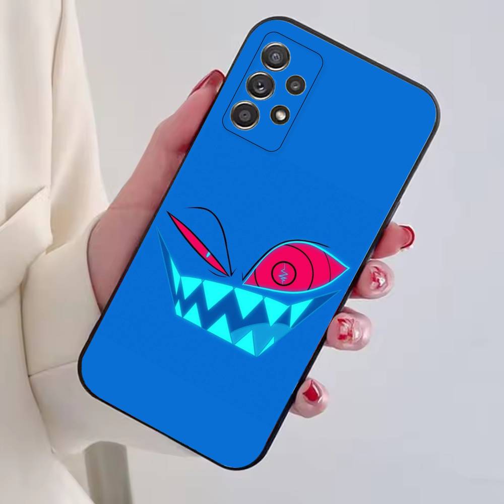 H-Hazbins Hotels Hot Cartoon Phone Case For Samsung S25,S24,S21,S22,S23,S30,Ultra,S20,Plus,Fe,Lite,Note,10,Black Cover