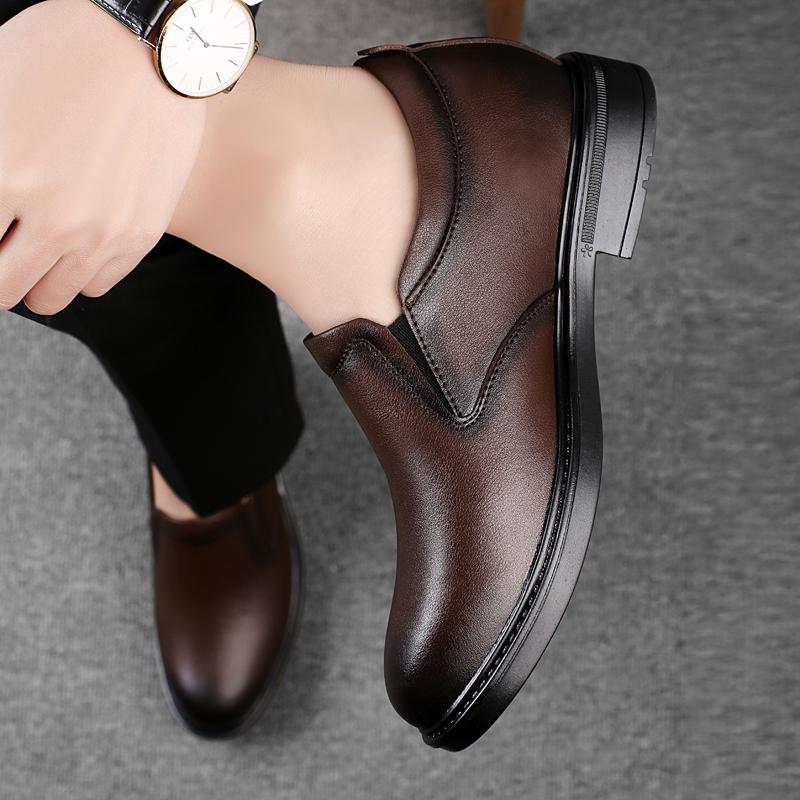 Skóra naturalna Ręcznie robione Męskie płaskie buty Nowe Wygodne Mokasyny Wysoka jakość Męskie Buty do garnituru Ślubne Modne Oddychające Buty do chodzenia