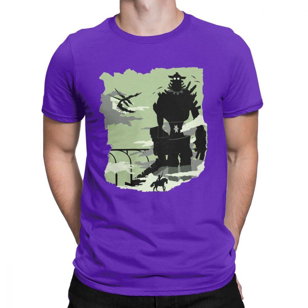 Silhouette Of The Colossus Tshirt Men Shadow of the Colossus Humorous Cotton T Shirt 2021 Clothes