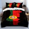 Portugal Flag with Map. Bedding Sets Duvet Cover Sets Duvet Covers Pillowcases(1*Duvet Cover 2*Pillowcases Without Duvet Insert)