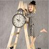 Charming Parent-child Dress Clothes Set Featuring Striped Half Sleeve Baby Girl Dress