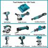 12pcs Tool Holders Wall Mount Compatible with 18V Battery Drill Tool