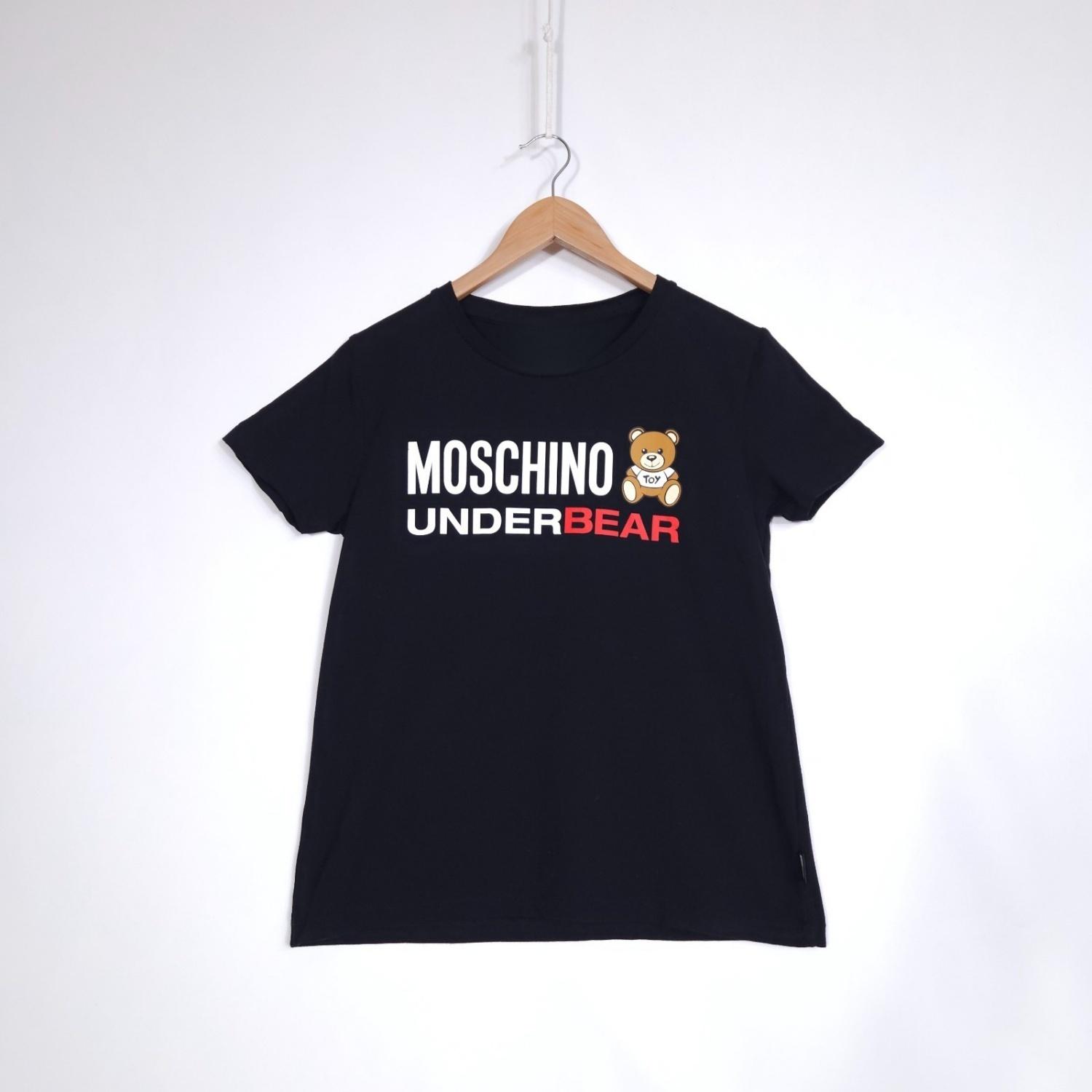Moschino Underbear Черная футболка Эластичная Мужская S чёрный