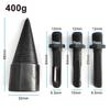 4pc 32mm Blackened Interchangeable Handle Chopping Drill Bit Electric Drill Electric Hammer Machine Tool Set for Breaking Wood