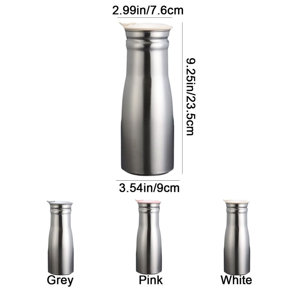 Large Capacity Stainless Steel Cold Kettle 1L Water Pitcher Teapot Cold Water Jug Parties