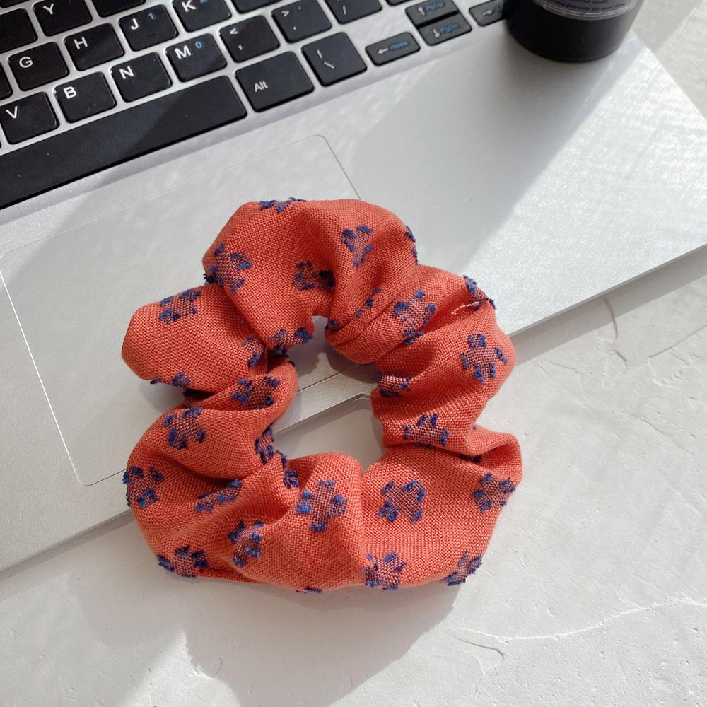 Velvet Wool Designer Scrunchy Hair Ties Cotton Famous Brands Women's Elastic Hair Accessories Rubber Bands Set for Hair