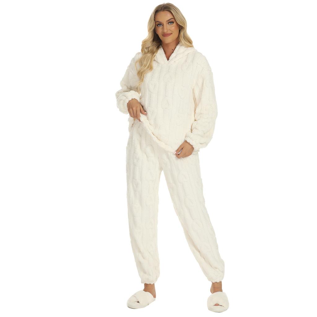 Women's Fashion Solid Colour Long Sleeve Long Pants Two Piece Set