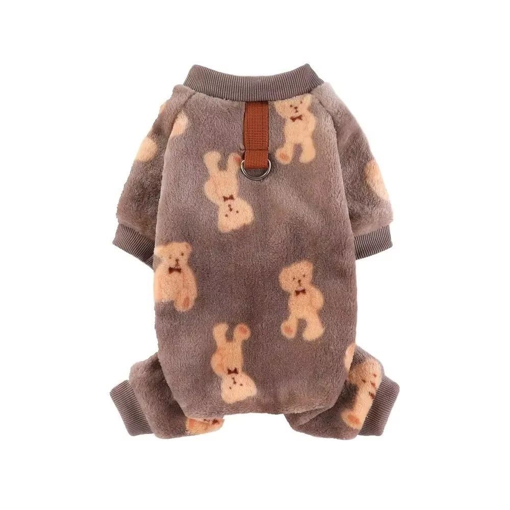 New Winter Warm Dog Jumpsuit XS-4XL Bear Dinosaurs Pet Dog Clothes Costumes Chihuahua Poodle Pajamas Coat For Small Medium Dogs
