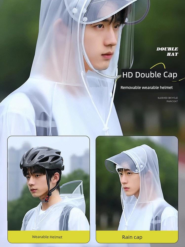 Raincoat Bicycle Mountain Bike Riding Junior High School Student Male Dedicated Single Body Rainstorm Prevention New Poncho Women