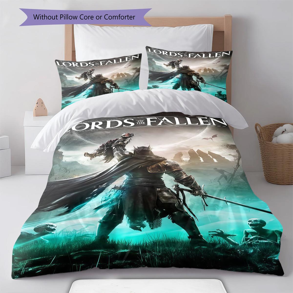 

Action role-playing RugPattern Bedding Quilt Set Quilt Cover Pillowcase Home Decoration Birthday Gift (1 * duvet cover + 2 * pillowcase, without core) 135x200cm