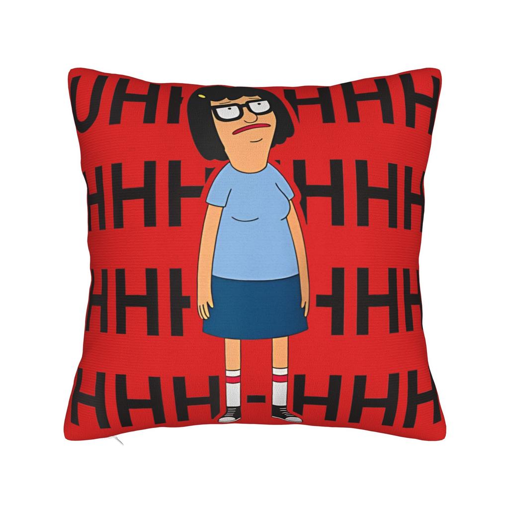 B-Bob Burgers Thanksgiving Pillowcase Cushion Cover  Pillow Covers Soft and Sweet Chair Decorations Zipper Multiple Sizes