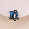 Funny Cow Cat Enamel Pin Blue Screen System Crash Laptop Computer Animal Brooch Lapel Badge Jewelry Gift for Friends Programmer