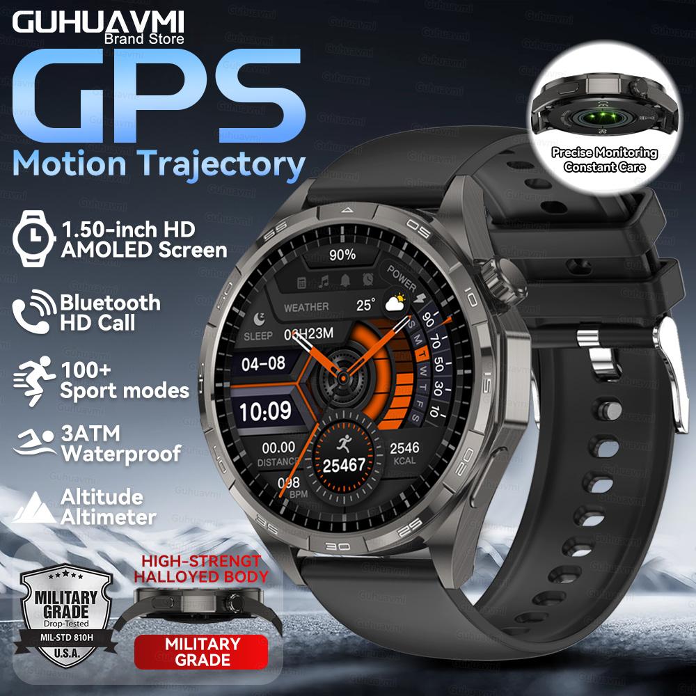 

Новые Умные Часы 6 Pro для Активного Отдыха и Спорта для Мужчин Bluetooth Звонки GPS Трек Высота Давление Пульс Здоровье Умные Часы Original packaging чёрный