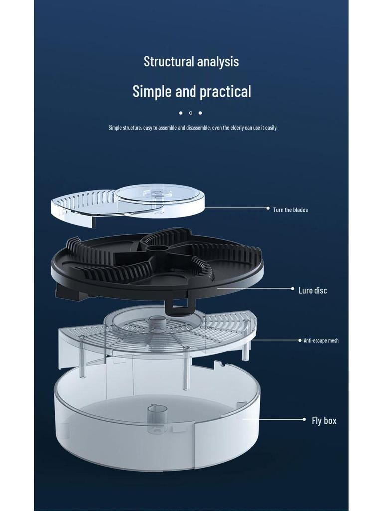 Automatic Fly and Mosquito Trap for Home and Restaurant Use