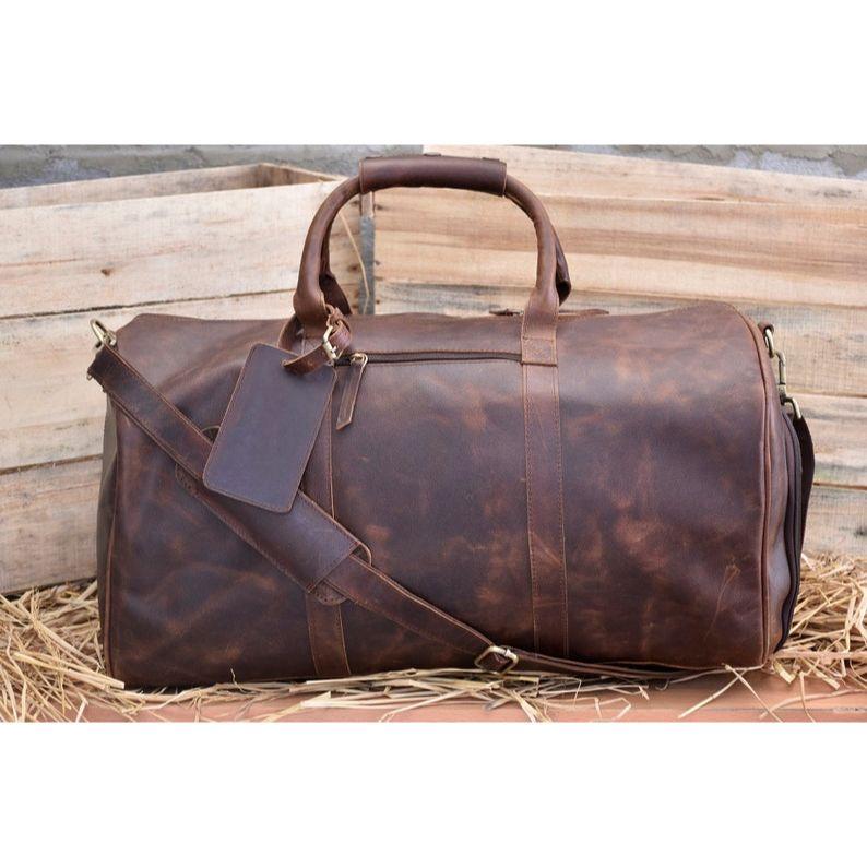 leather weekender bag christmas men leather duffel bags travel duffle overnight bags men gift him dad holdall bags