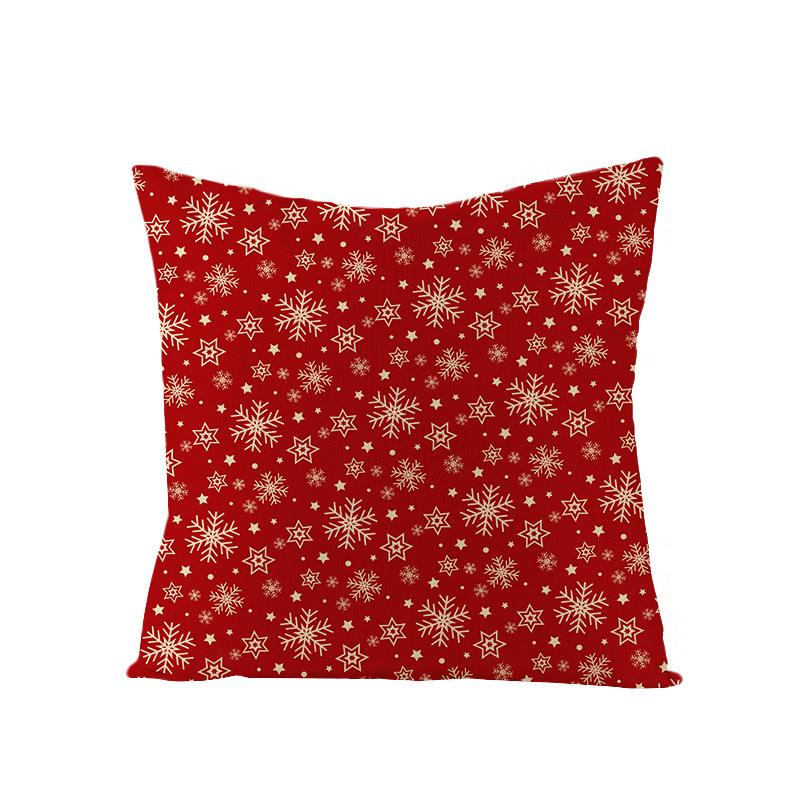 

Полиэстеровая наволочка с мультяшным принтом Рождественская подушка Чехол для подушки Красный Рождественское украшение для дома 45 * 45Cm (excluding pillow core)