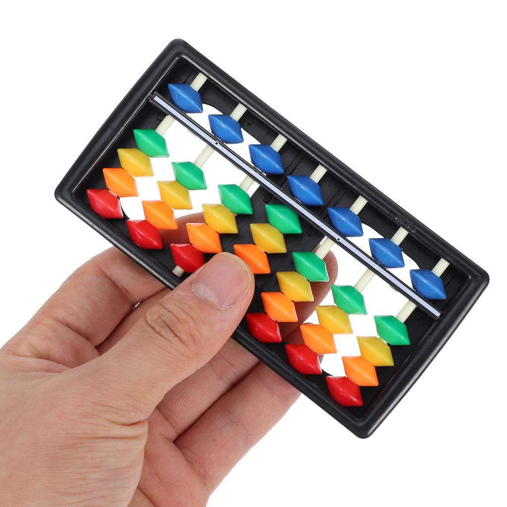 Small 7 Column Plastic Abacus Montessori Math Toy Colorful Beads Arithmetic Calculating Tool Kids Educational Teaching Aid