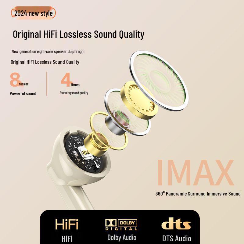 Comfortable 2.5m Wired In-Ear Headphones with Dual-Plug, Mic, Noise Reduction, Free Shipping