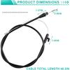 127-0713 Brake Cable Compatible with Toro 21" Recycler Lawn Mower, Fits Models 20349 20367 21319 21328 21332 21356 21356 10730 10736 17750,