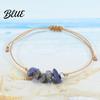 Vibrant Crystal Bracelet Gemstone Women Men Adjustable Braided Boho String