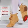 High-Top Jazz Dance Shoes for Men & Women, Canvas Soft Sole Low-Top Practice Shoes.