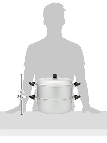 Wahei Freiz Lightweight Aluminum Two-Tier Steamer, 30cm, Rakuraku Komachi RR-4070