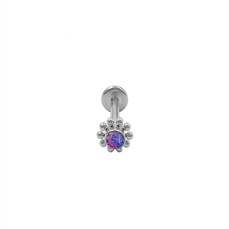 2021 New Men's and Women's Simple Titanium Sunflowers Body Piercing Nose Rings Fashion Lip Nails Nose Nails Ear Nails Jewelry