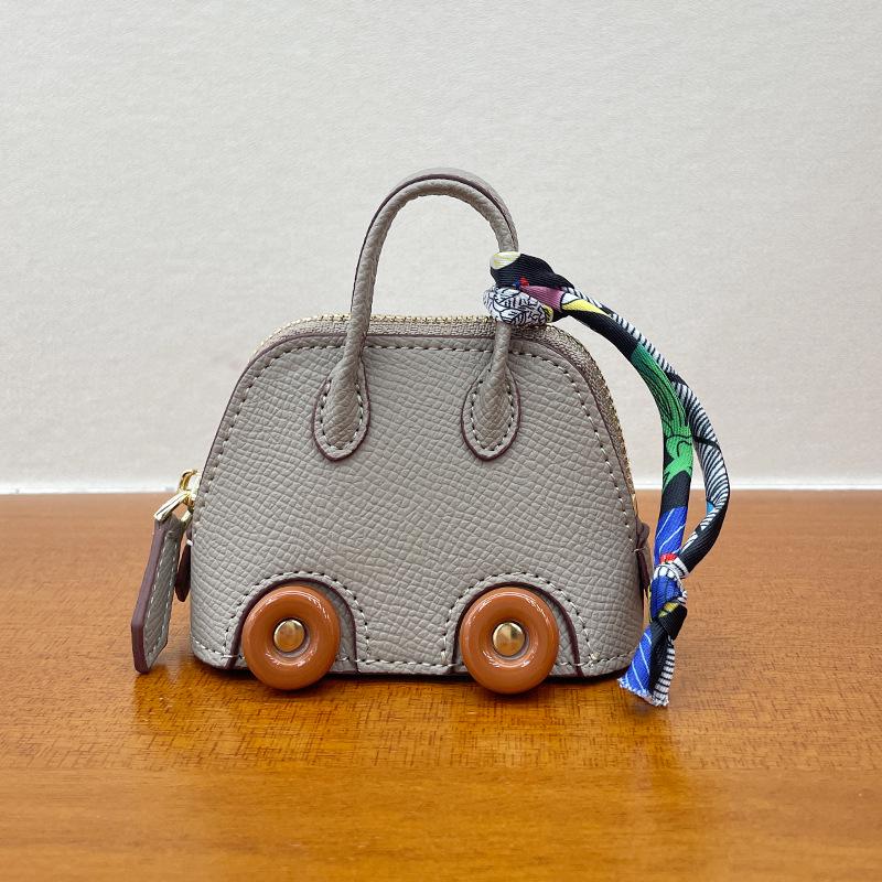 Mini Wheel Shell Bag Charm: Cute Coin Purse & Earphone Accessory - New Bowling Bag Charm