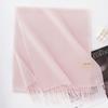 New Solid Color Maillard Imitation Cashmere Scarf for Women Autumn and Winter High End Warm Shawl Simple Scarf