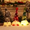 Christmas scene decorative ornaments glow dwarf with lightless doll knitted dolls swing festive gift