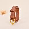 Women S Genuine Leather Narrow Belt For Jeans And Trousers Fashion Simple Waist Strap