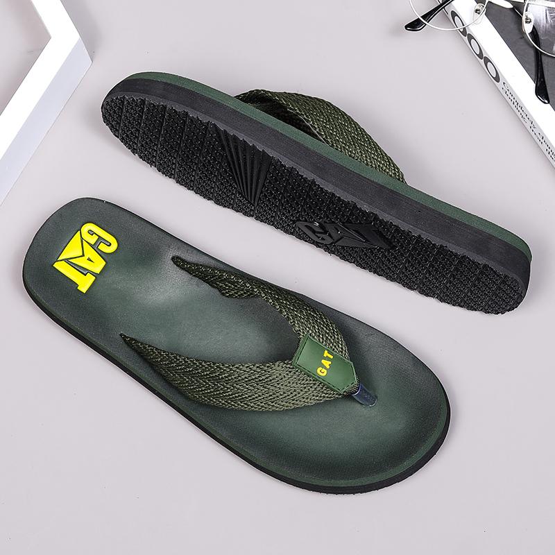 Chanclas de verano para hombre, zapatos de playa informales para exteriores, zapatillas transpirables ligeras de suela suave, sandalias antideslizantes y resistentes al desgaste
