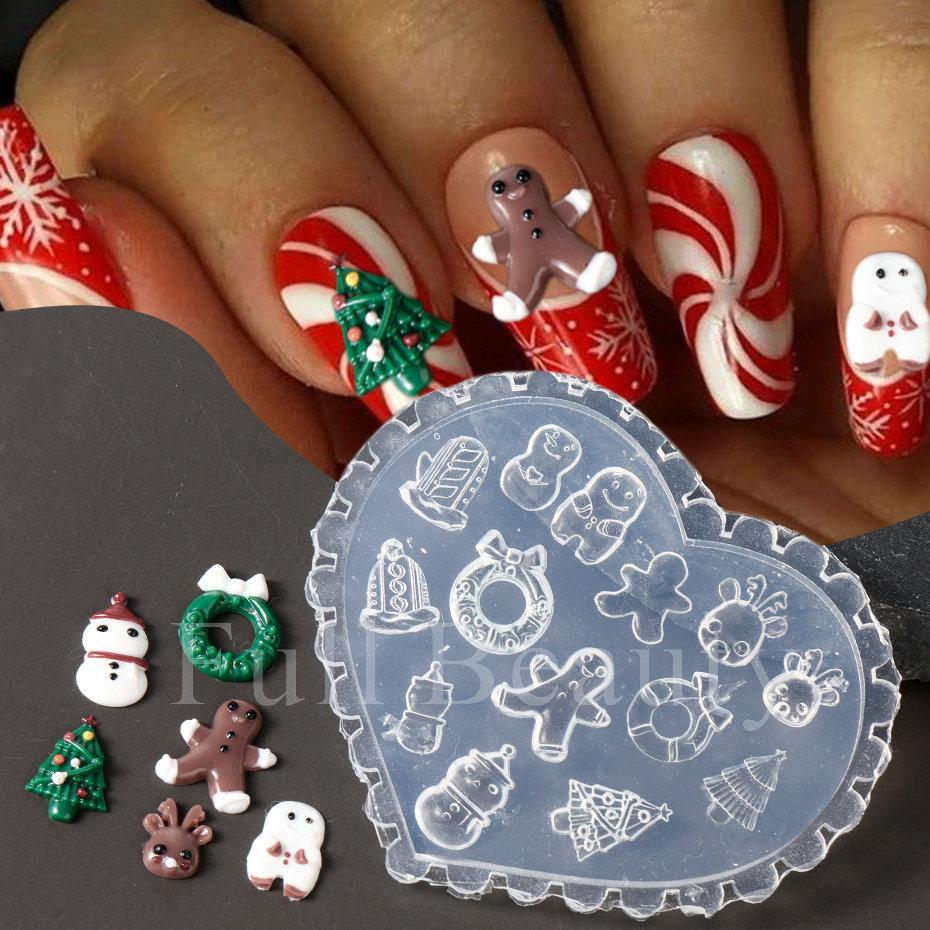 Silicone Nail Art Stamper Scraper Set Metallic Handle Nail Art Stamp Manicure Image Plate Tool