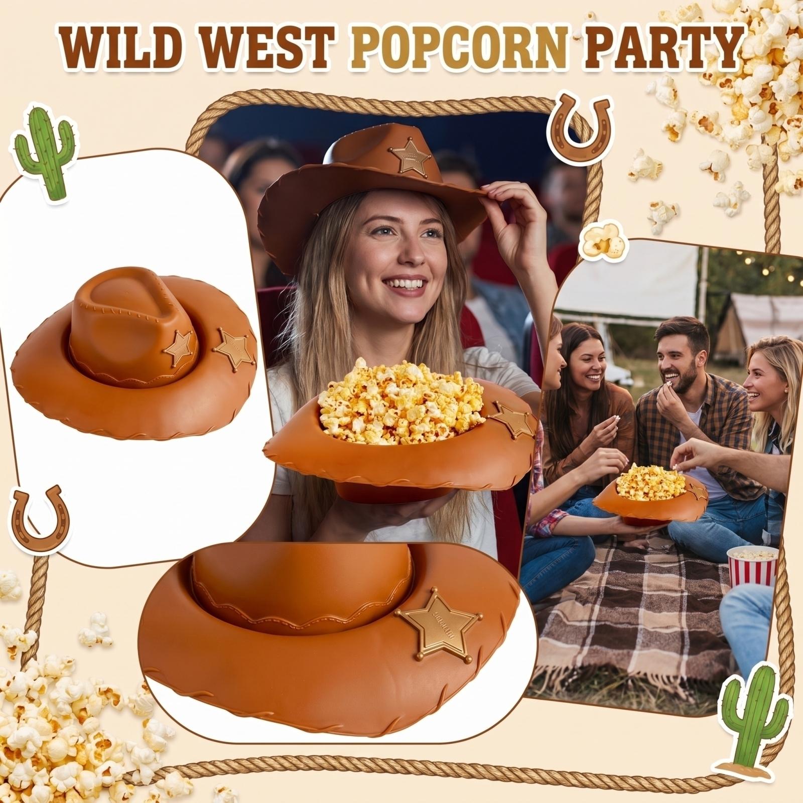 

Cowboy Hat-Shaped Popcorn Bucket One Size