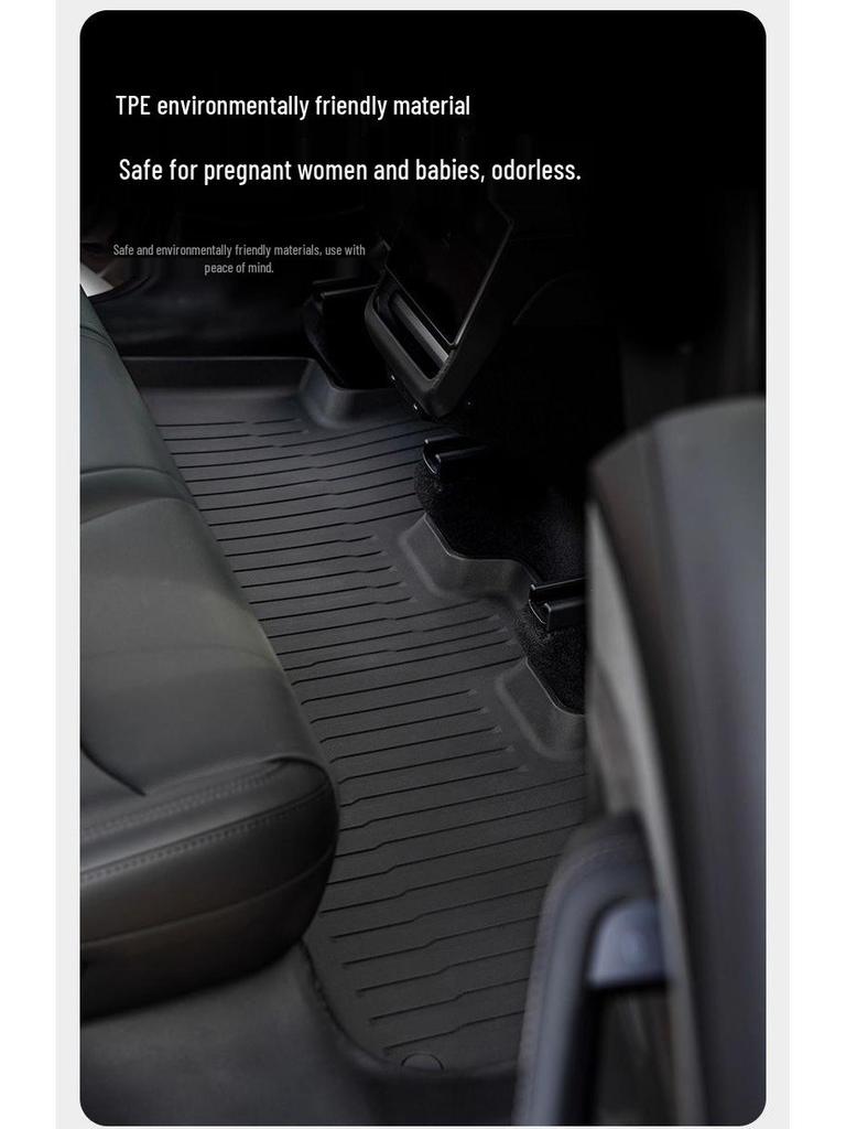 Compatible TPE Foot Pads for Tesla Model Y: Premium Mother-Baby Grade Set
