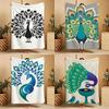 Artistic Pattern P-Peacock Throw Soft Warm Throw Blanket for Bedroom Living Room Bed Travel Camping Picnic Gift
