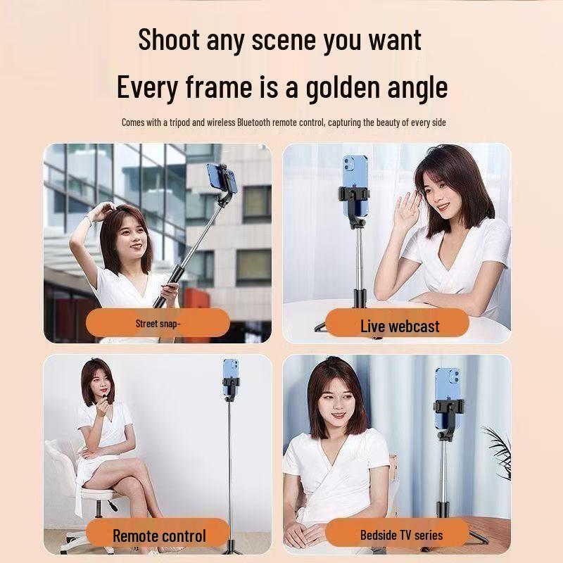 360° Rotating Selfie Stick Tripod: Mobile Phone Stabilizer for Live Streaming & Travel Photography