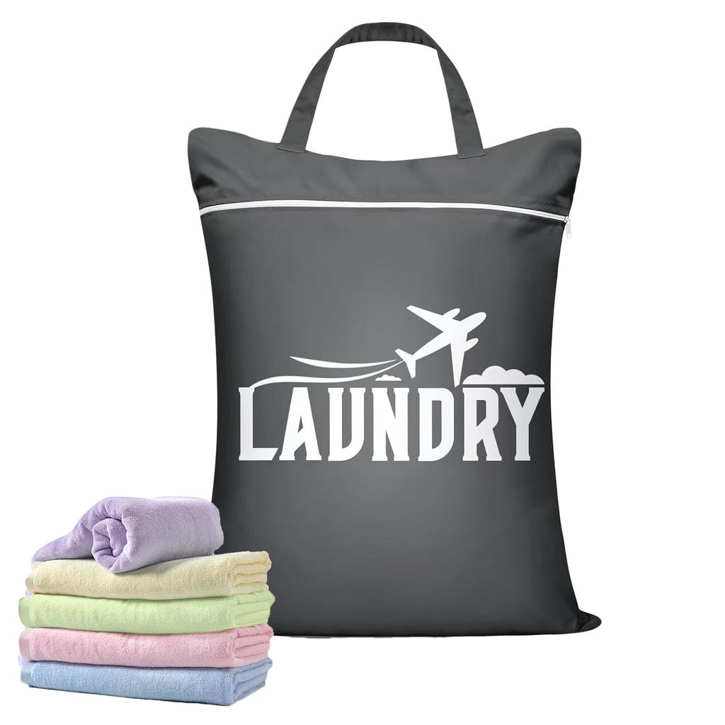 Waterproof Wet Bag Wet Dry Bags For Baby Cloth Diapers Baby Diaper Nappy Waterproof Reusable Washable Zipper Bag For Wet Clothes