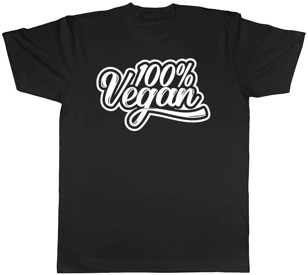 100% Vegan Mens Womens Ladies T-Shirt Tee S