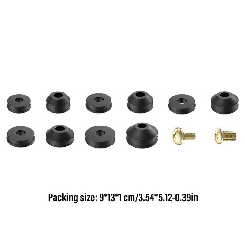 116Pcs Faucet Washer Sealing Gaskets with Screws Flat Beveled Rubber Plumbing Faucet Gasket for Repairing Faucet Leak