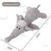 Unzerstörbares Hundespielzeug Interaktives Weiches Fleece Hundespielzeug Cartoon Design Quietschfunktion Haustier Hund Kauspielzeug Hundezubehör