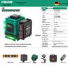 12-Line Green Infrared Laser Level: Wall-Mounted, Floor, Outdoor Automatic Leveling Tool