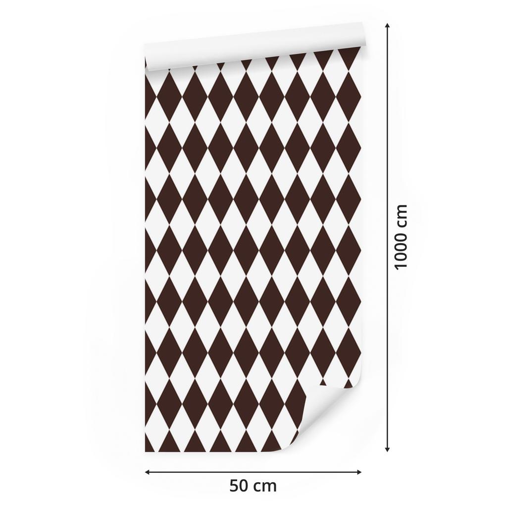 Harlequin Diamonds Wallpaper Light Gray and White 50x1000