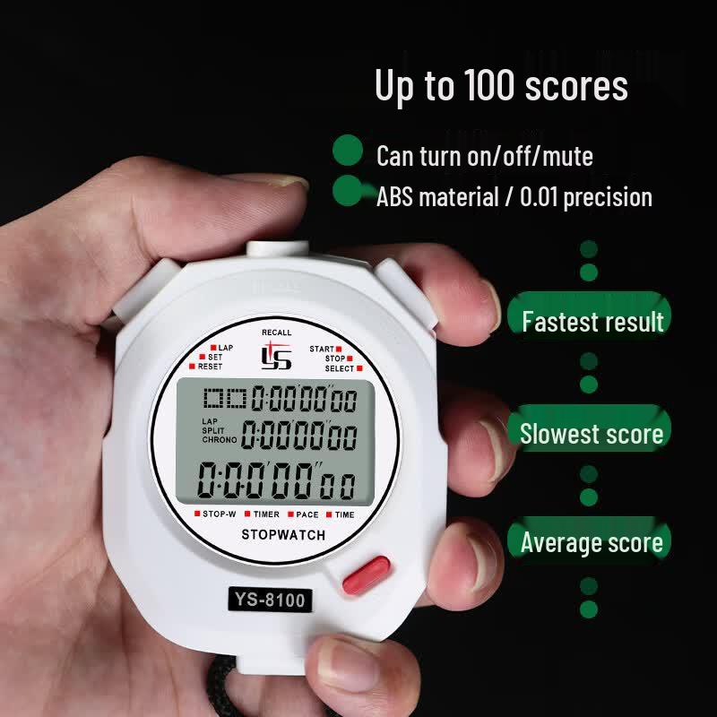 Yisheng YS-8100 100-Lap Digital Competition Stopwatch
